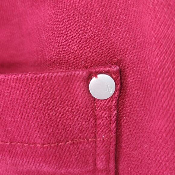 Judy Blue Garment Dyed Red Drawstring Skinny Jeans Size 7/28 - Picture 7 of 10